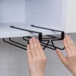 Free Punch Cabinet Wrought Iron Wine Glass Holder Upside Down Rack,Style: - Image 5