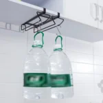 Free Punch Cabinet Wrought Iron Wine Glass Holder Upside Down Rack,Style: - Image 6