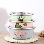 3 PCS / Set SiGang Stainless Steel Cartoon Thickened Seasoning Tank Cooking Wash Basin - Image 3