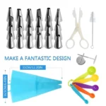 52 In 1 Cake Turntable Piping Tip Piping Bag Baking Tool Set - Image 2