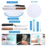 52 In 1 Cake Turntable Piping Tip Piping Bag Baking Tool Set - Image 3