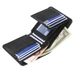 Baellerry Short Wallet Tri-fold Horizontal Coin Purse For Men - Image 6