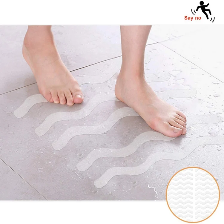 TBD0602132801_B4.webp 24pcs /Bag Wavy Shaped Safety Bathtub Non-Slip Sticker - Image 5
