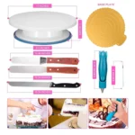 124-in-1 Cake Turntable Piping Nozzle Piping Bag Baking Tool Set - Image 3