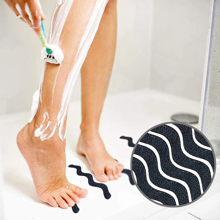 TBD0602133501_B4.webp 24pcs /Bag Wavy Shaped Gravel Pattern Bathtub Non-Slip Sticker - Image 5