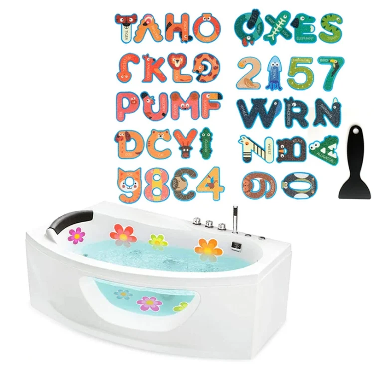 TBD0602144501_1.webp PEVA Non-slip Sticker Bathroom Bathtub Cartoon Non-slip Sticker - Image 8