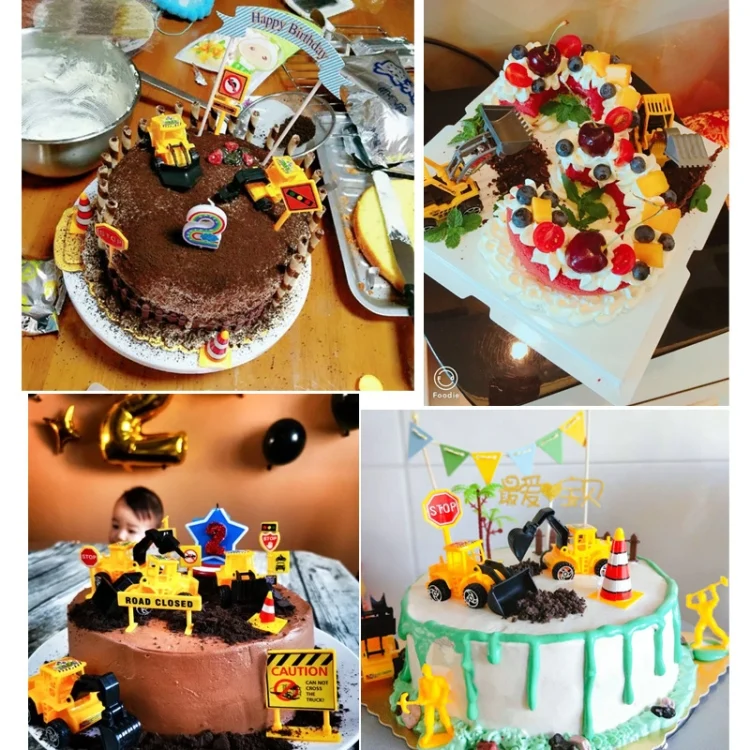 TBD0602144701_B4.webp 6pcs /Set Cake Decorative Baking Engineering Vehicle Toy - Image 5