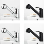 Pull-Out Hot And Cold Telescopic Scrubbed Water Tank Faucet - Image 2