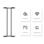 Simple Single-Row Red Wine Cup Inverted Rack - Image 2