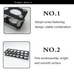 Acrylic Round Hole Wine Glass Holder - Image 3