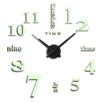 M002 Night Light DIY Digital Wall Clock Living Room Decoration Silent Clock - Image 2
