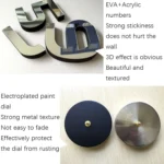 M002 Night Light DIY Digital Wall Clock Living Room Decoration Silent Clock - Image 5