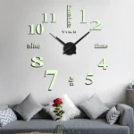 M002 Night Light DIY Digital Wall Clock Living Room Decoration Silent Clock - Image 6