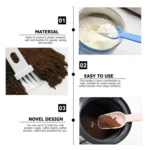 20 PCS Coffee Bean Grinder Spoon Grinder Cleaning Brush With Scale - Image 4