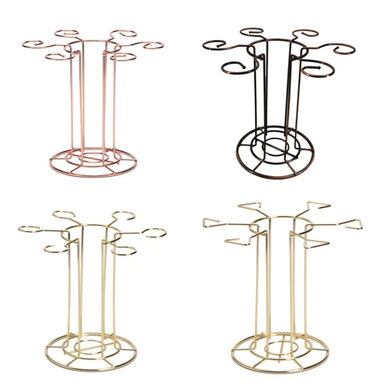 TBD0602154901_B1.webp Wrought Iron Red Wine Glass Holder Decanter Stand Goblet Holder - Image 2