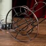 Wrought Iron Red Wine Glass Holder Decanter Stand Goblet Holder - Image 4