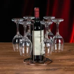 Wrought Iron Red Wine Glass Holder Decanter Stand Goblet Holder - Image 6