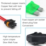 Car Slice Fuse Holder Waterproof Fuse Box Tape Line Fuse Box - Image 4