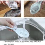 3 PCS CT1682 Thickened Plastic Fish Scaler with Cover - Image 7