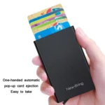 NEWBRING Metal Wallet Automatic Pop-up Anti-degaussing Card Holder - Image 5