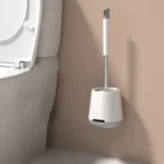 TPR Soft Glue Long-handle Toilet Brush with Base, Spec:
