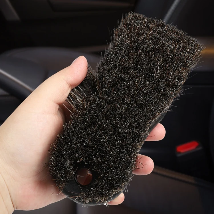TBD06021610_1.webp Car Horsehair Interior Leather Brush - Image 2
