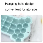 30 Grid Bone Honeycomb Silicone Ice Cube Mold with Lid - Image 4