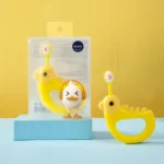 2 PCS RAOYI Cartoon Small Yellow Chicken Soft Hair Toothbrush - Image 2