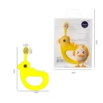 2 PCS RAOYI Cartoon Small Yellow Chicken Soft Hair Toothbrush - Image 3