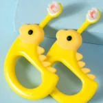 2 PCS RAOYI Cartoon Small Yellow Chicken Soft Hair Toothbrush - Image 4