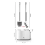 MT2 Silicone Double Brushs Head Toilet Brush Set - Image 3