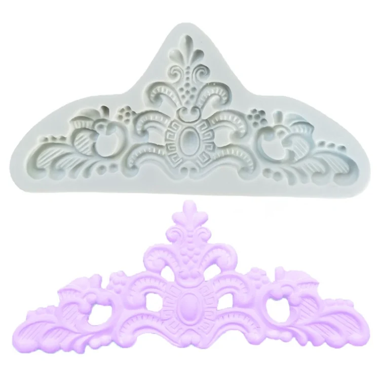 TBD0602170201A.webp Retro Embossed Fondant Chocolate Cake Silicone Mold - Image 1