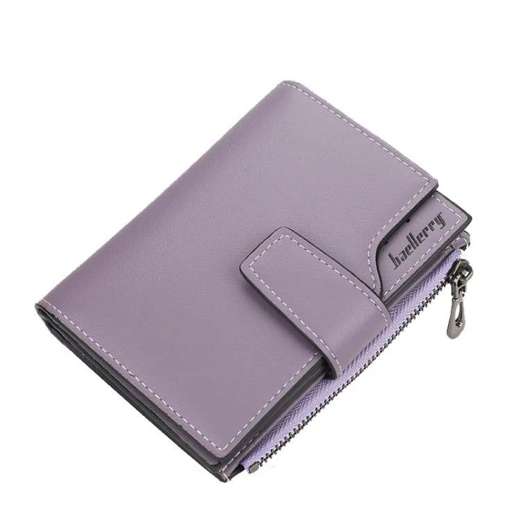 Baellerry N5013 Ladies Cropped Wallet Multi-Card Slot Zipper Buckle Coin Purse