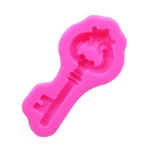 2 PCS Retro Key Fondant Cake Chocolate Silicone Mold