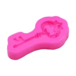 2 PCS Retro Key Fondant Cake Chocolate Silicone Mold - Image 3