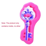 2 PCS Retro Key Fondant Cake Chocolate Silicone Mold - Image 6