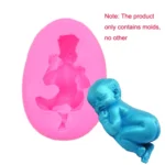 2 PCS Baby Styling Fondant Cake Chocolate Silicone Mold - Image 4