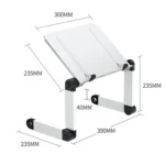 L03 Adjustable Lifting Reading Rack Book Holder Laptop Stand,Style: - Image 2