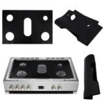 Gas Stove 5-hole Oil-proof Pad Teflon Protective Cover Anti-dirty Pad