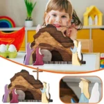 Easter Scene Wooden Decoration Party Decorations Kids Gift Toy - Image 2