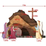 Easter Scene Wooden Decoration Party Decorations Kids Gift Toy - Image 3