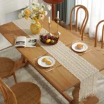 Widened And Stitched Rustic Knitted Hollow Tablecloth - Image 6