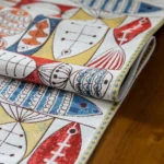 Home Chenille Polyester Tassel Table Runner - Image 5