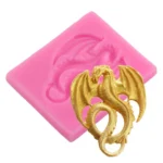 2 PCS Pterodactyl Chocolate Cake Clay Decoration DIY Silicone Mold - Image 5