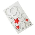 Star Moon Face Chocolate Clay DIY Silicone Mold - Image 4