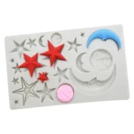 Star Moon Face Chocolate Clay DIY Silicone Mold - Image 5