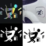 Pull Fuel Tank Pointer To Full Hellaflush Reflective Vinyl Car Sticker - Image 2