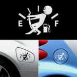 Pull Fuel Tank Pointer To Full Hellaflush Reflective Vinyl Car Sticker - Image 4