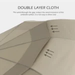 PARACHASE Ten-bone Double-layer Large Windproof Business Automatic Folding Umbrella - Image 3