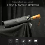 PARACHASE Ten-bone Double-layer Large Windproof Business Automatic Folding Umbrella - Image 5